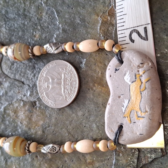 Stunning Handcrafted Stone & Bead Necklace Set - Picture 8 of 10